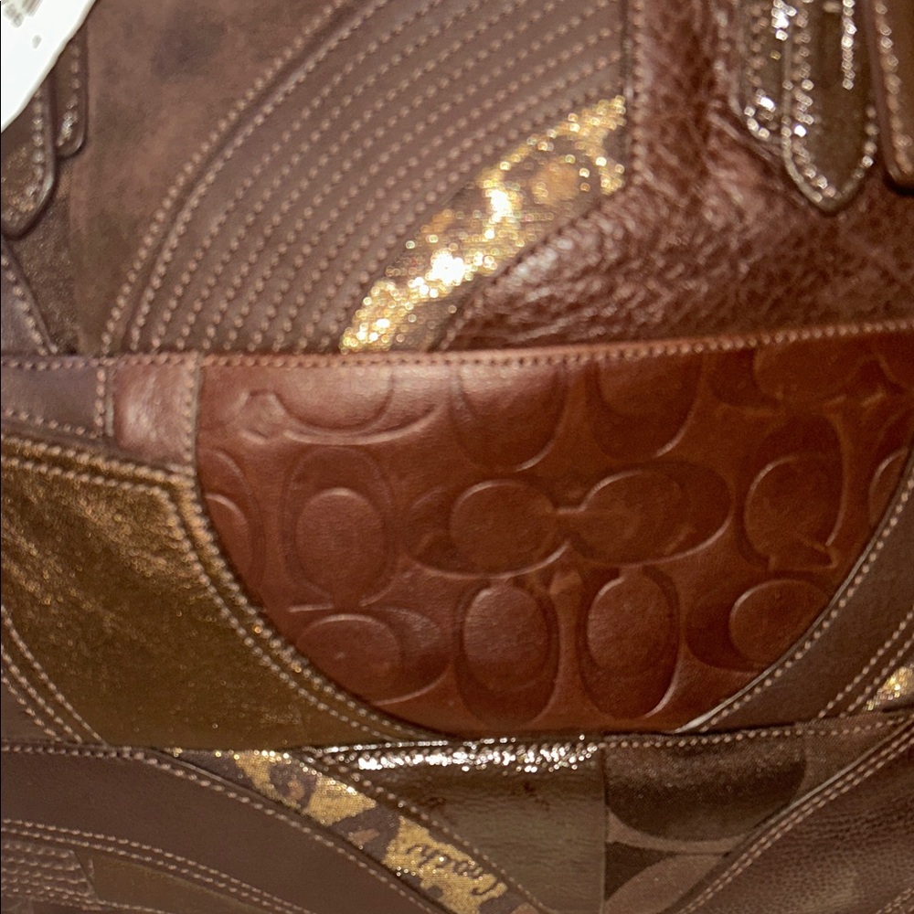 Coach Ocelot Patchwork NWT Leather Tote Bag - Picture 6 of 15
